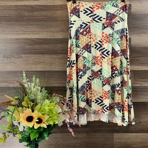 LuLaRoe Women’s Patchwork Stretch Skirt S